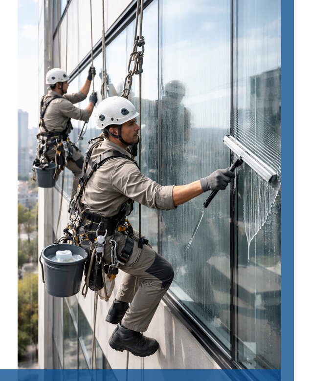 Мойка окон альпинистами в Щербинке от 4582 р. | ВЫСОТНИК-Щрб