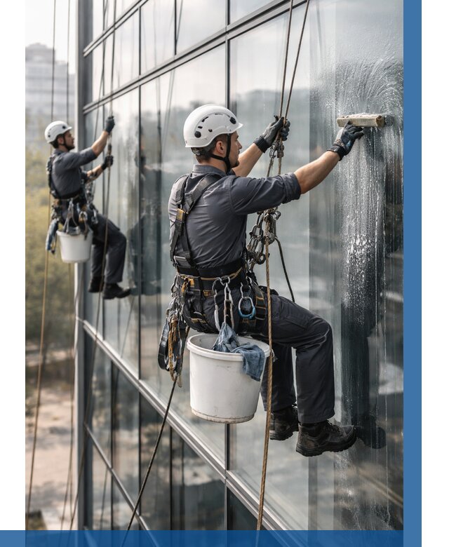 Мойка сплошного остекления в Щербинке, заказать от 305 р.| ВЫСОТНИК-Щрб