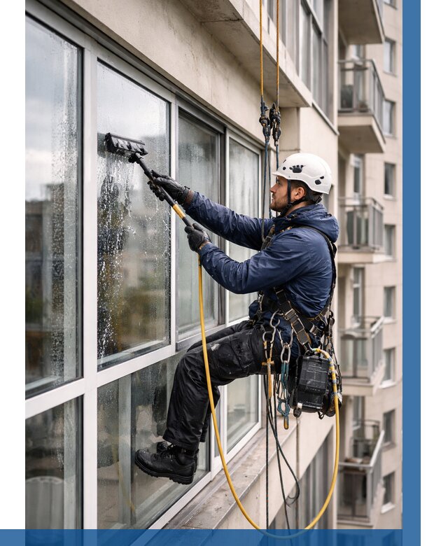 Мойка балконного остекления в Щербинке от 3564 р. | ВЫСОТНИК-Щрб