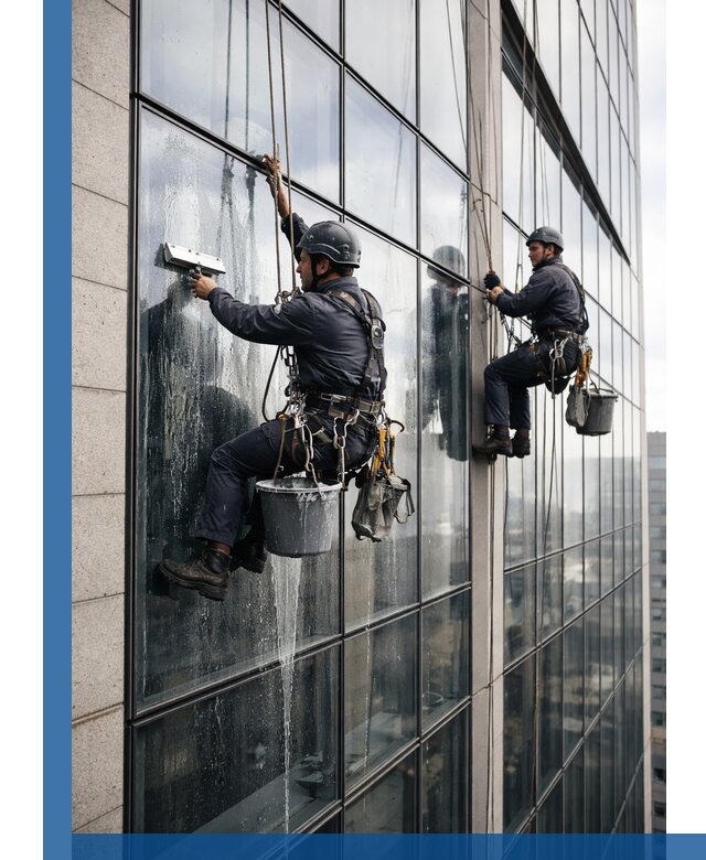 Профессиональная мойка стеклянных фасадов зданий в Щербинке