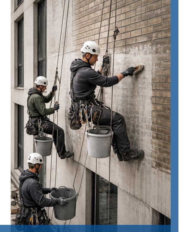 Удаление высолов с фасада в Щербинке от 255 р. | ВЫСОТНИК-Щрб