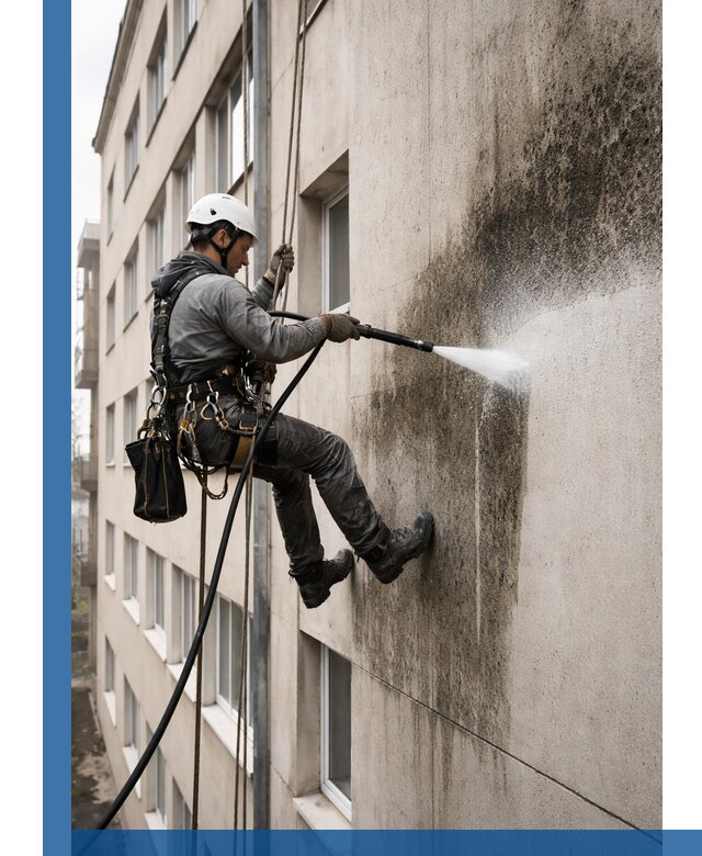 Профессиональная очистка фасадов от плесени в Щербинке