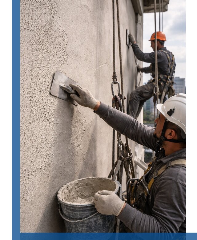 Декоративная штукатурка фасада с утеплением и защитой в Щербинке