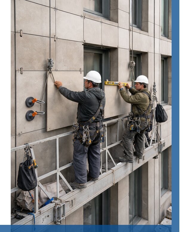 Монтаж керамогранита на фасад в Щербинке от 2546 р. | ВЫСОТНИК-Щрб