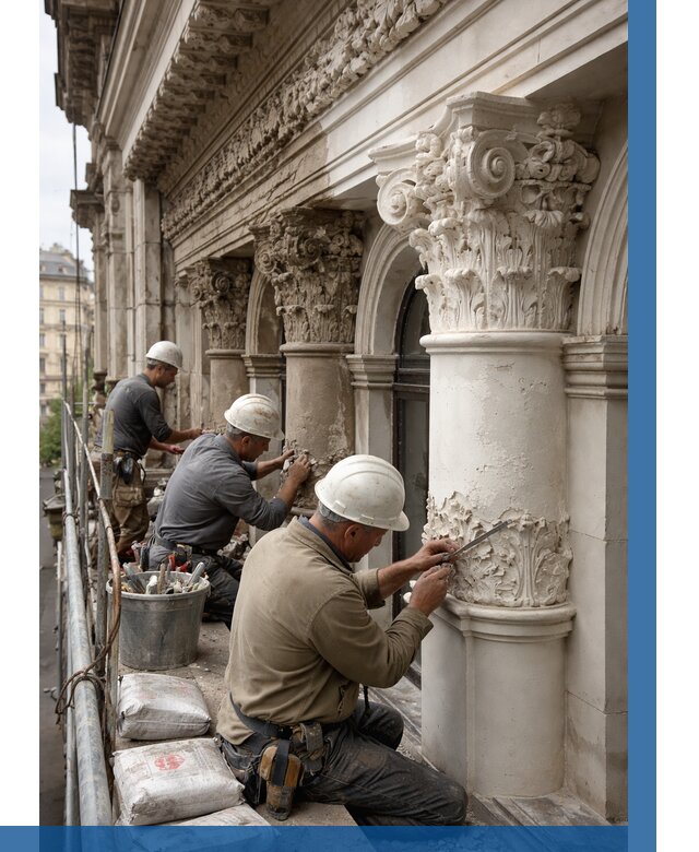 Реставрация фасадной лепнины в Щербинке от 2546 р. | ВЫСОТНИК-Щрб