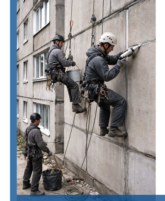Герметизация межпанельных швов в Щербинке с гарантией герметичности