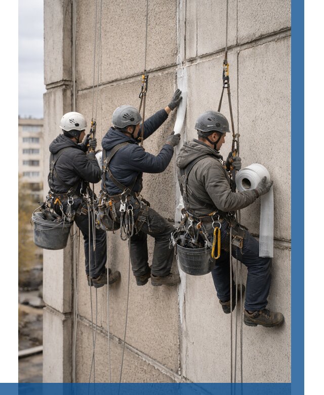 Ремонт межпанельных швов в Щербинке от 764 р. | ВЫСОТНИК-Щрб