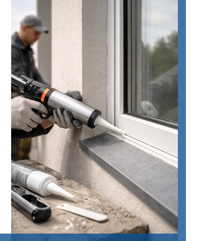 Герметизация монтажных швов окон в Щербинке от 662 р. | ВЫСОТНИК-Щрб