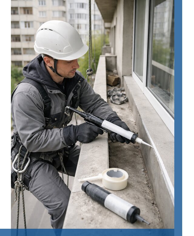 Герметизация швов лоджии в Щербинке от 4582 р. | ВЫСОТНИК-Щрб