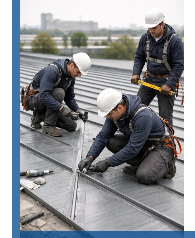 Ремонт фальцевой кровли в Щербинке срочно и качественно