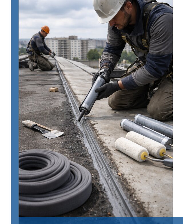 Герметизация швов кровли в Щербинке с гарантией герметичности