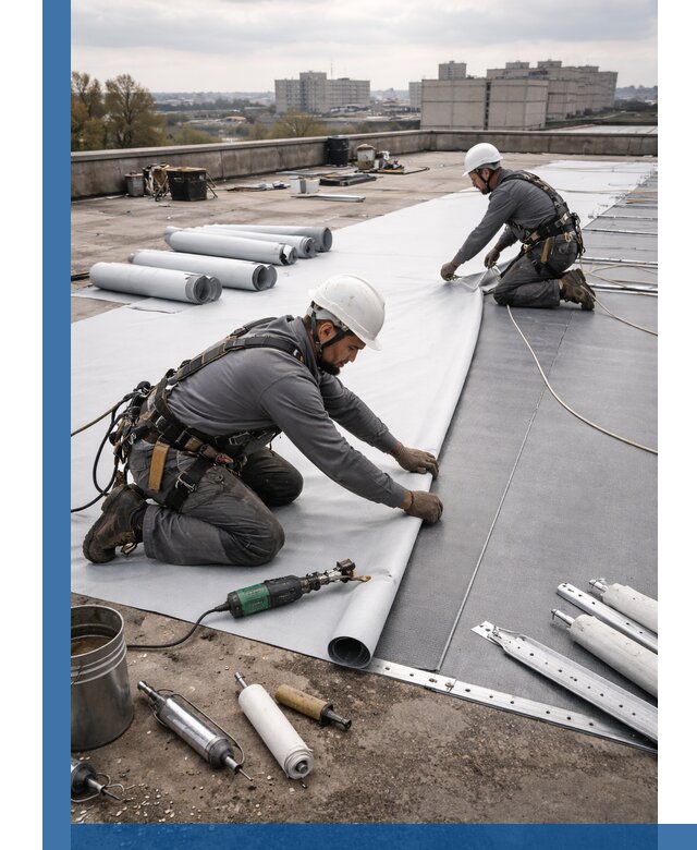 Монтаж мембранной кровли в Щербинке для промышленных зданий