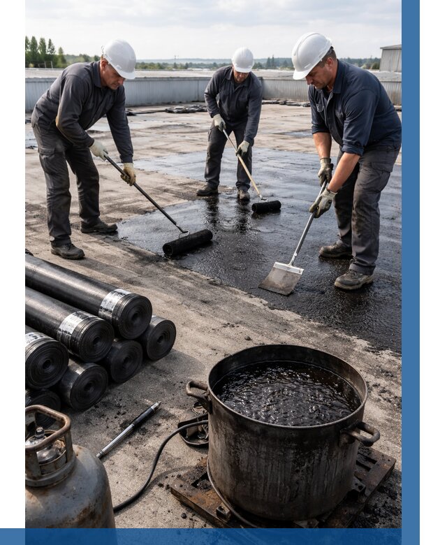 Гидроизоляция кровли мастикой в Щербинке от 611 р. | ВЫСОТНИК-Щрб