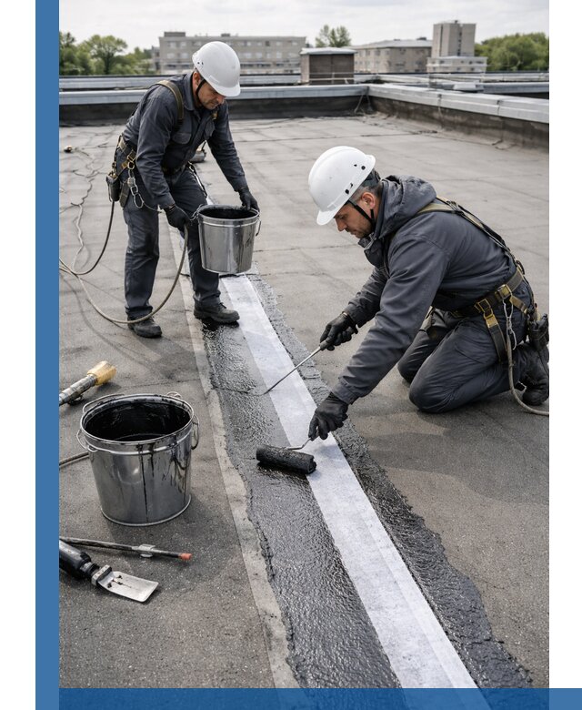 Гидроизоляция кровли мастикой в Щербинке надежная защита