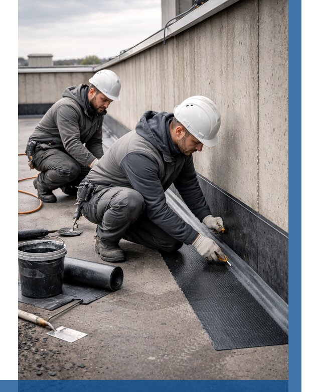 Гидроизоляция примыканий на кровле в Щербинке от 916 р. | ВЫСОТНИК-Щрб