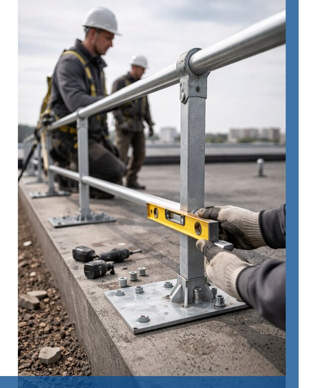 Монтаж кровельного ограждения в Щербинке от 1222 р. | ВЫСОТНИК-Щрб