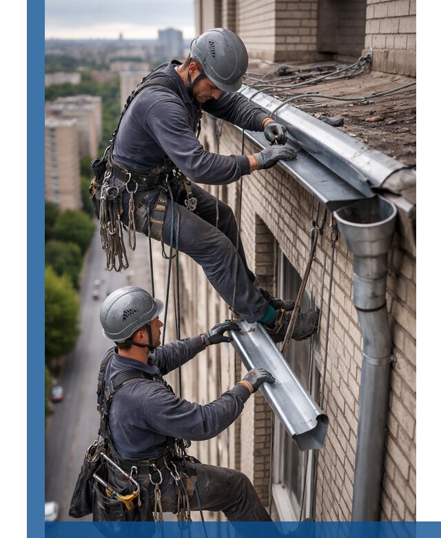 Ремонт водосточных желобов в Щербинке, быстро и качественно