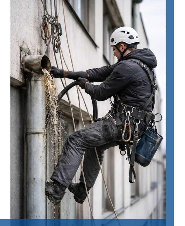 Прочистка водосточных труб в Щербинке от 3564 р. | ВЫСОТНИК-Щрб