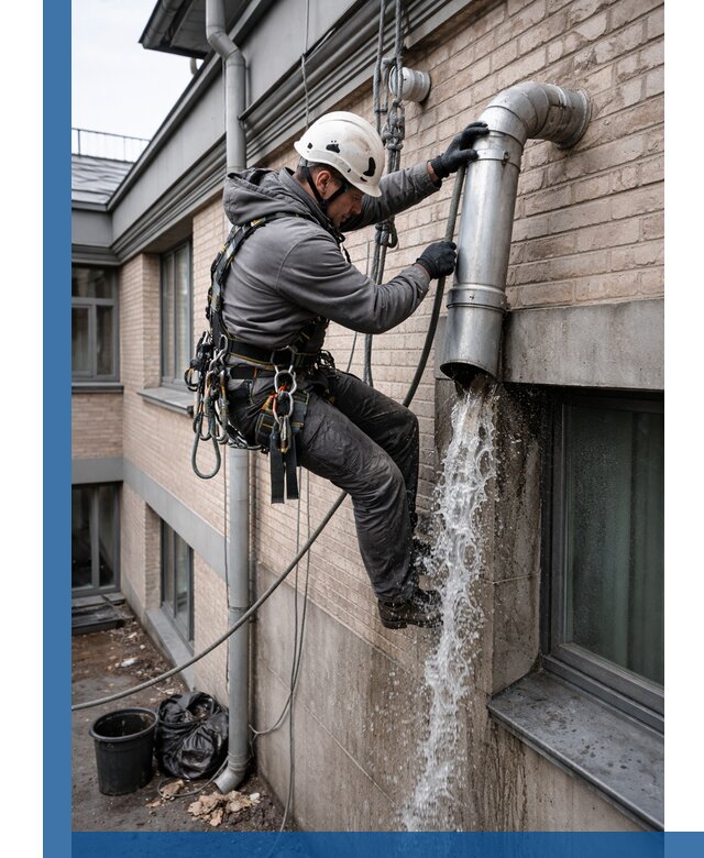 Профессиональная прочистка водосточных труб в Щербинке с гарантией