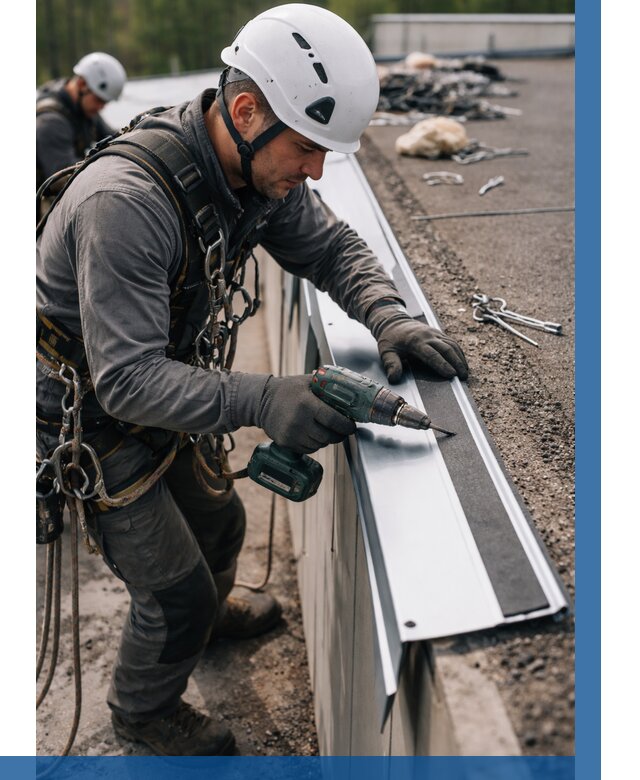 Монтаж капельника на кровле в Щербинке от 305 р. | ВЫСОТНИК-Щрб