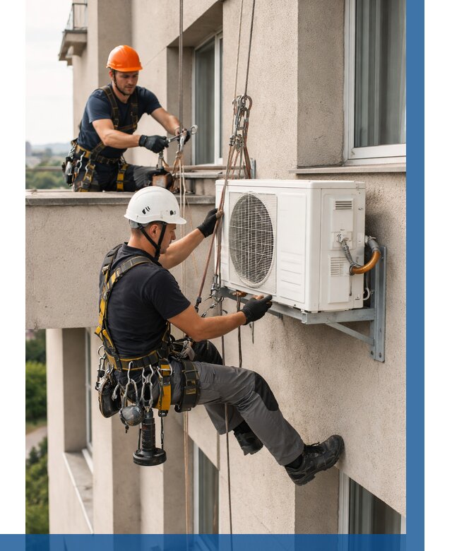 Монтаж внешнего блока кондиционера в Щербинке от 6618 р. | ВЫСОТНИК-Щрб