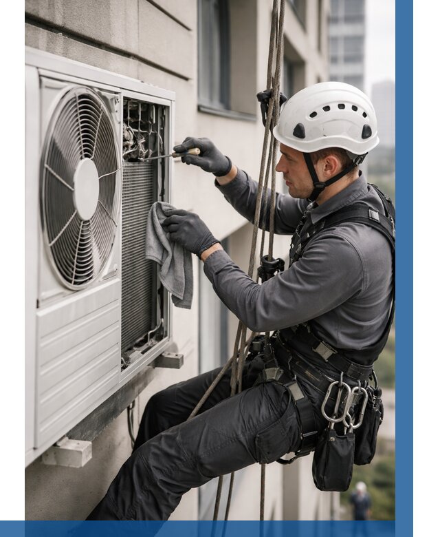 Обслуживание внешнего блока кондиционера в Щербинке от 2749 р.ВЫСОТНИК-Щрб