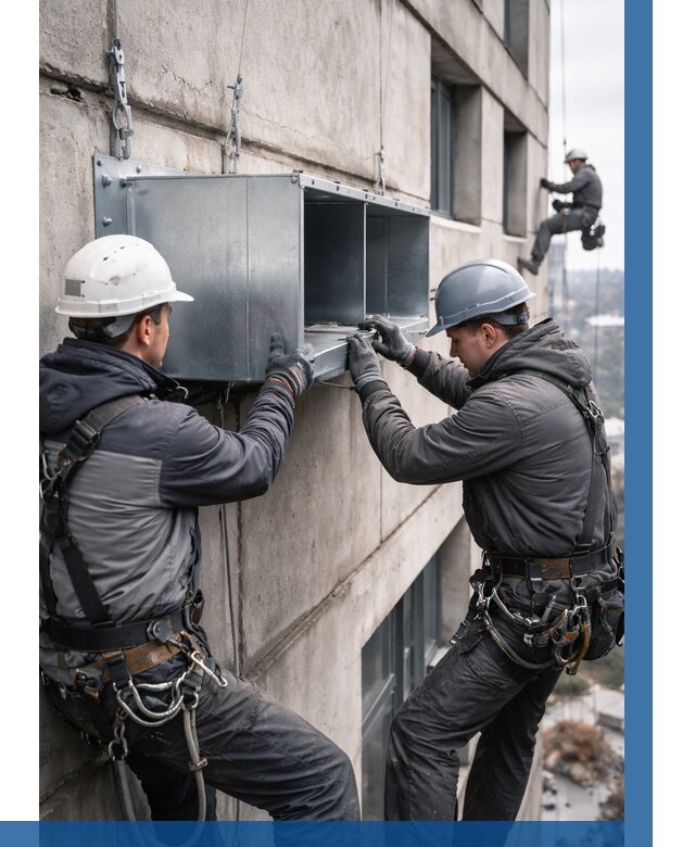 Монтаж вентиляционных коробов в Щербинке от 3055 р. | ВЫСОТНИК-Щрб