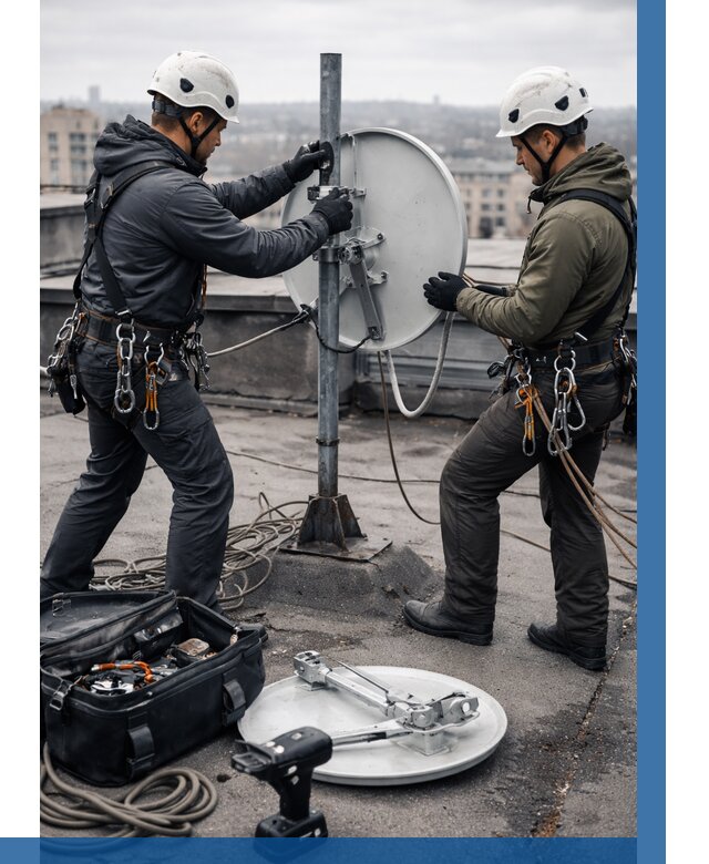 Демонтаж антенн на крыше в Щербинке от 4582 р. | ВЫСОТНИК-Щрб