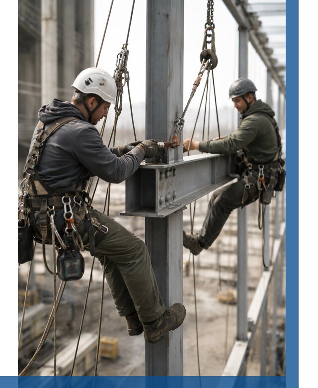 Монтаж металлоконструкций на высоте в Щербинке от 3564 р. | ВЫСОТНИК-Щрб