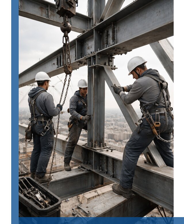 Профессиональный монтаж металлоконструкций на высоте в Щербинке