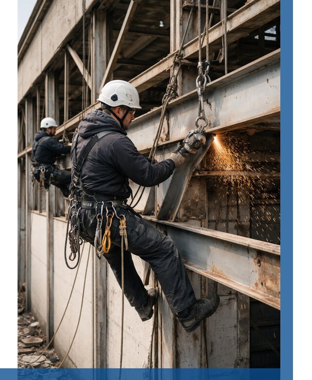 Демонтаж металлоконструкций на высоте в Щербинке от 6618р. |ВЫСОТНИК-Щрб