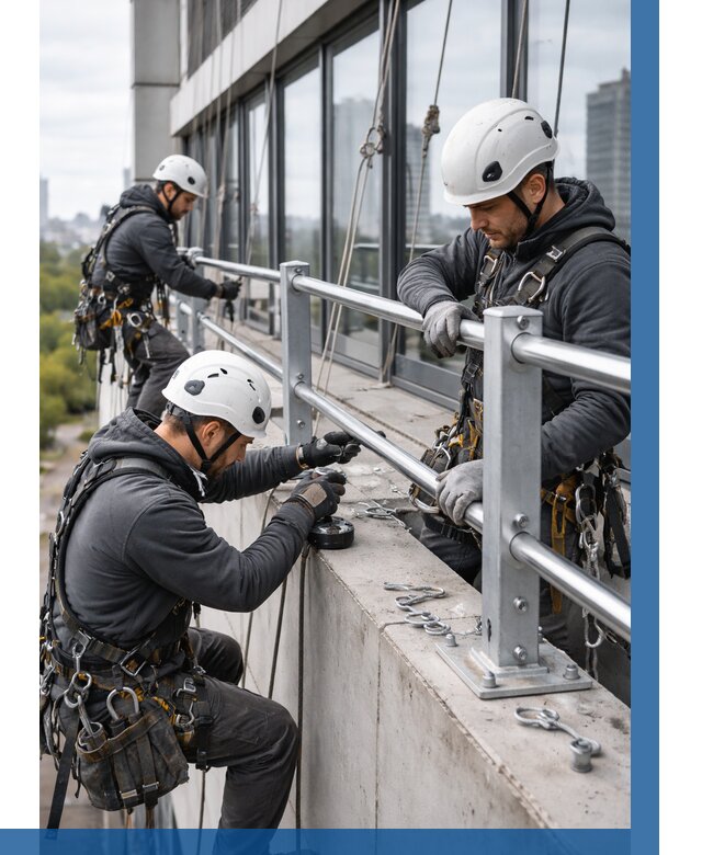 Монтаж ограждений на высоте в Щербинке, от 1222 р. | ВЫСОТНИК-Щрб