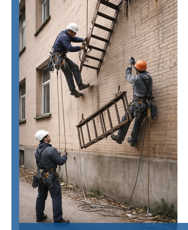 Демонтаж пожарной лестницы в Щербинке быстро и безопасно