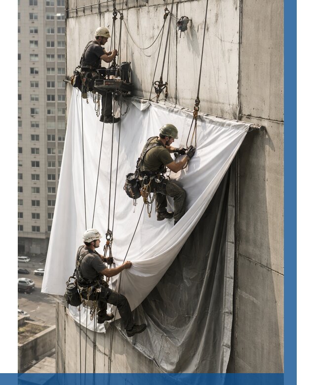 Замена баннерного полотна в Щербинке от 6618 р. | ВЫСОТНИК-Щрб—заказать