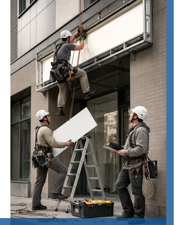 Монтаж светового короба в Щербинке от 6618 р. | ВЫСОТНИК-Щрб