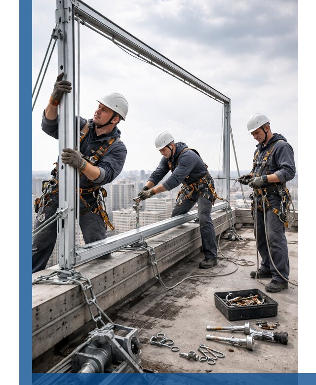 Монтаж крышных рекламных конструкций под ключ в Щербинке