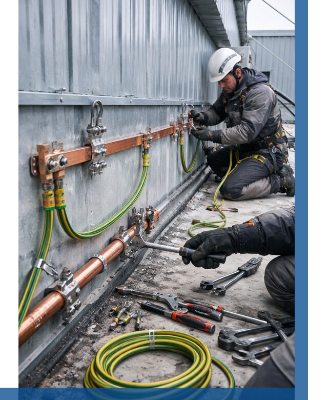 Монтаж заземления здания в Щербинке от 25455 р. | ВЫСОТНИК-Щрб