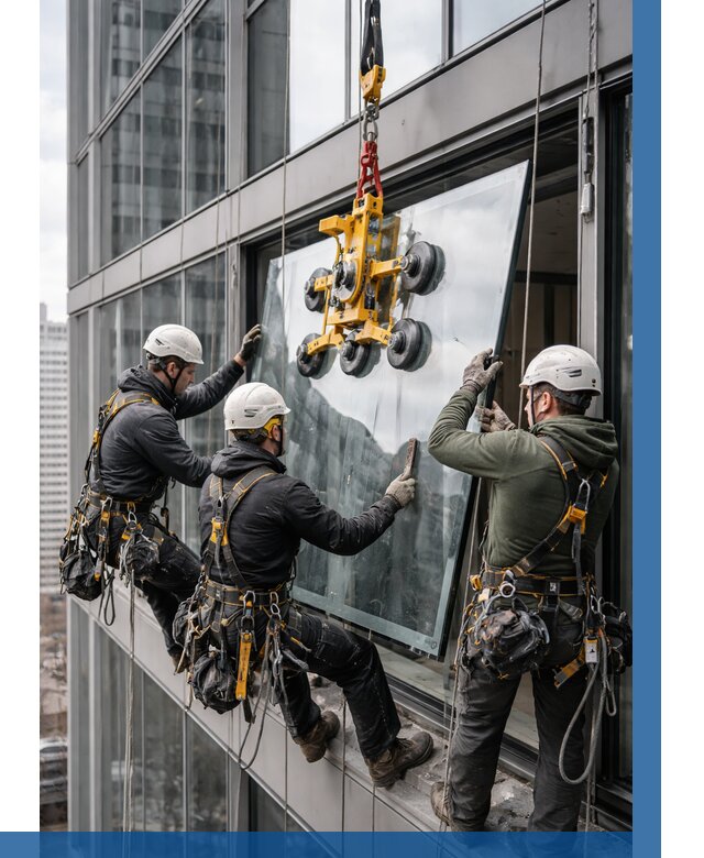 Фасадное остекление зданий под ключ в Щербинке от 10182 р. | ВЫСОТНИК-Щрб