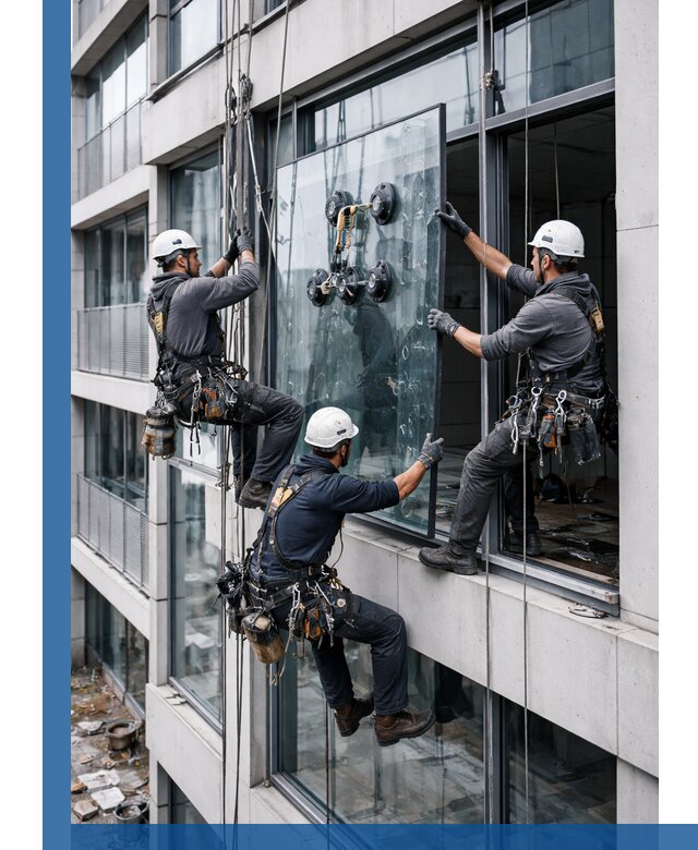 Фасадное остекление и монтаж витражей зданий в Щербинке под ключ