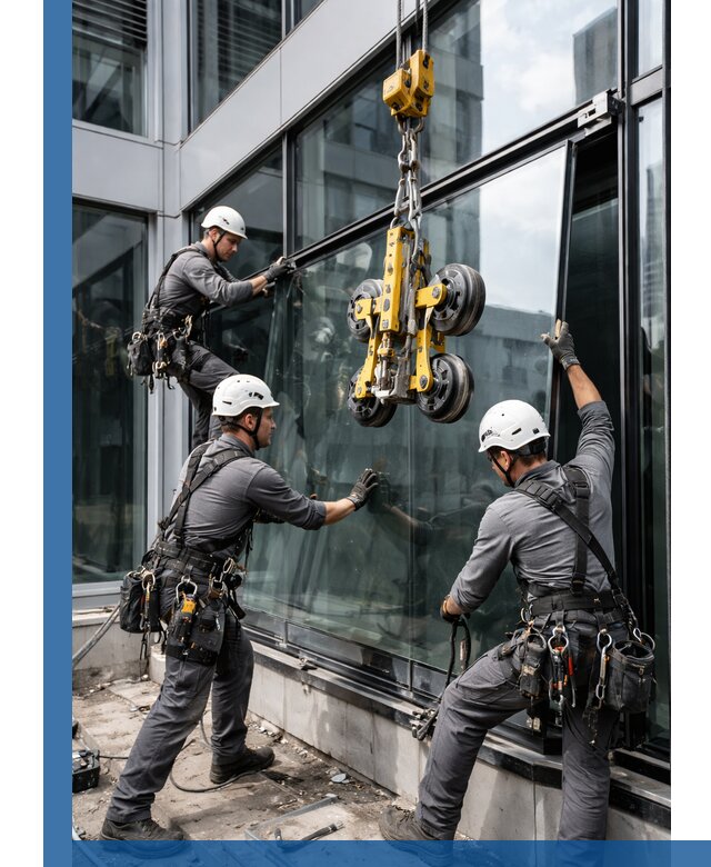 Структурное остекление фасадов в Щербинке монтаж и обслуживание