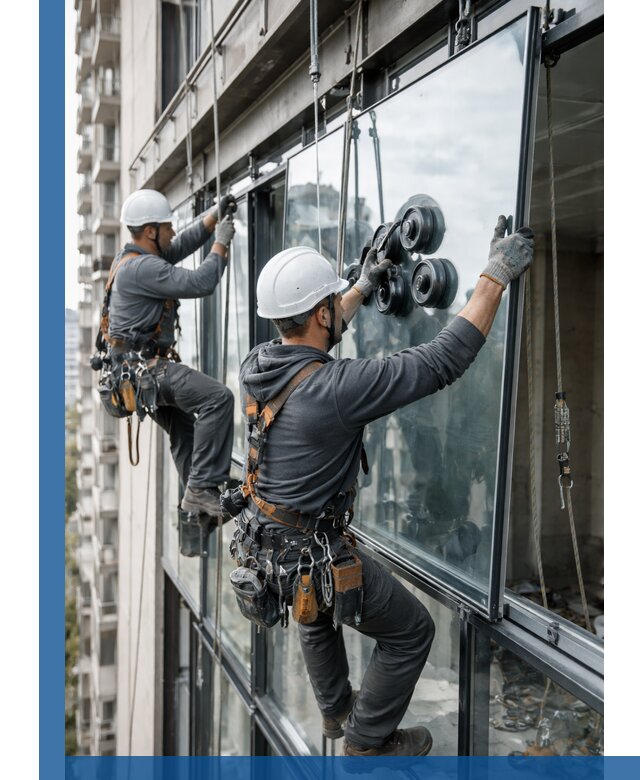 Витражное остекление фасадов и лоджий в Щербинке под ключ