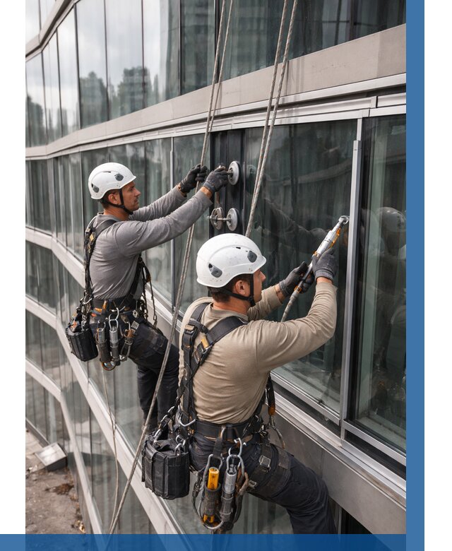 Радиусное остекление фасада в Щербинке от 12218 р. | ВЫСОТНИК-Щрб