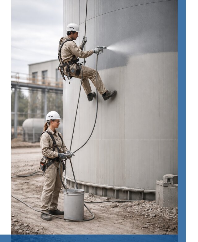 Покраска резервуаров в Щербинке от 1222 р. | ВЫСОТНИК-Щрб — заказать