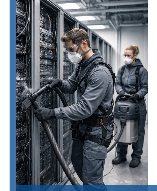 Обеспыливание серверной комнаты в Щербинке, профессиональная очистка