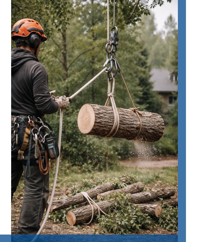 Валка деревьев частями в Щербинке от 7637 р. | ВЫСОТНИК-Щрб