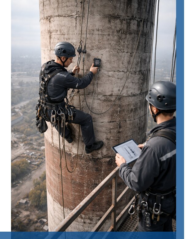 Обследование дымовой трубы в Щербинке от 8146 р. | ВЫСОТНИК-Щрб