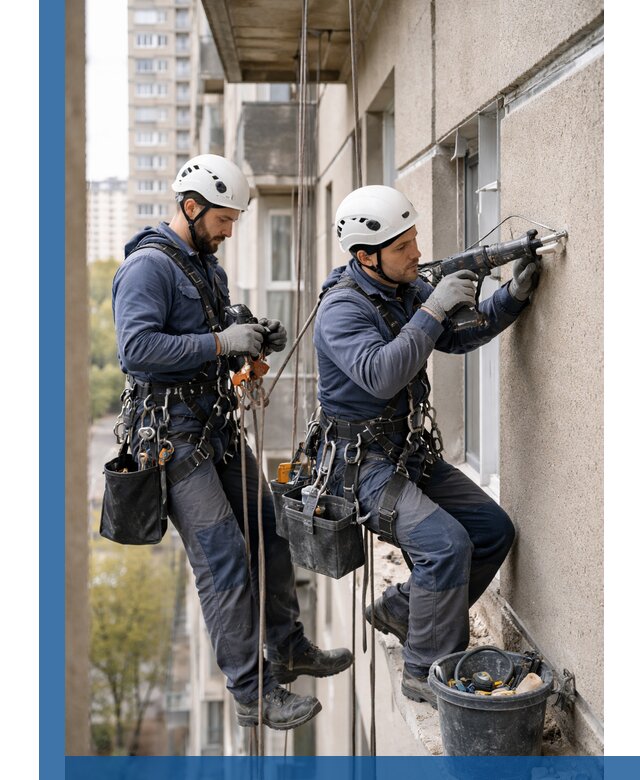 Промышленные альпинисты высотные работы и монтаж в Щербинке